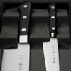 Tojiro Classic Damascus Zestaw Nóż Santoku 17 cm + uniwersalny 12 cm