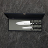 Tojiro Classic Damascus Zestaw Nóż Santoku 17 cm + uniwersalny 12 cm