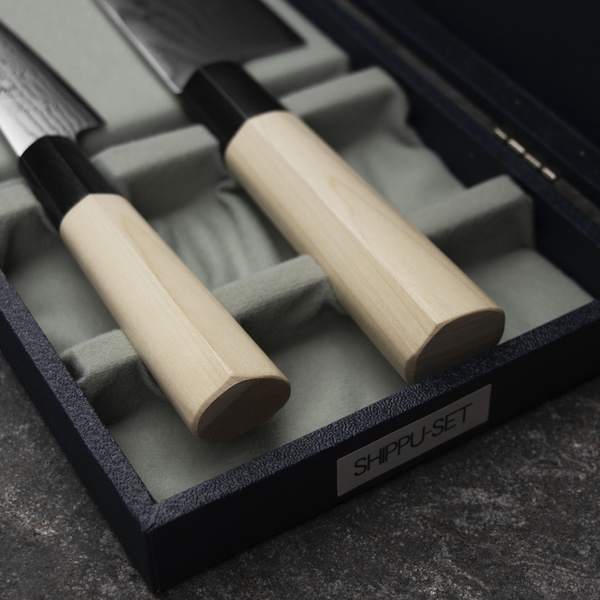 Tojiro Shippu Zestaw Nóż Santoku 16,5 cm + uniwersalny 13 cm