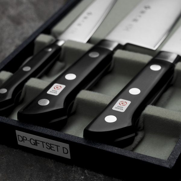Tojiro Classic Zestaw Nóż Uniwersalny 12 cm + Santoku 17 cm + Szefa kuchni 21 cm
