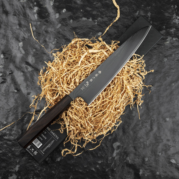 Tojiro Sakuya Black VG-10 Damascus Nóż Szefa kuchni 21 cm
