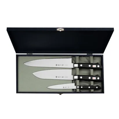 Tojiro Classic Zestaw Nóż Uniwersalny 12 cm + Santoku 17 cm + Szefa kuchni 21 cm