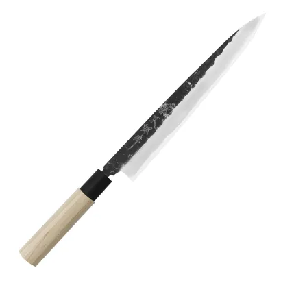 Tojiro Black Hammered Shirogami#2 Nóż Yanagiba 24 cm